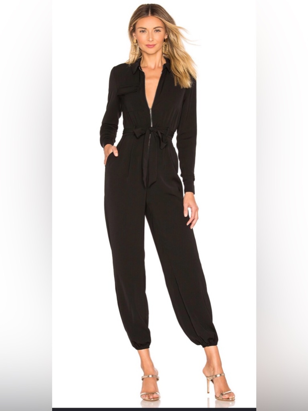 SUPERDOWN jazmin zip up jumpsuit